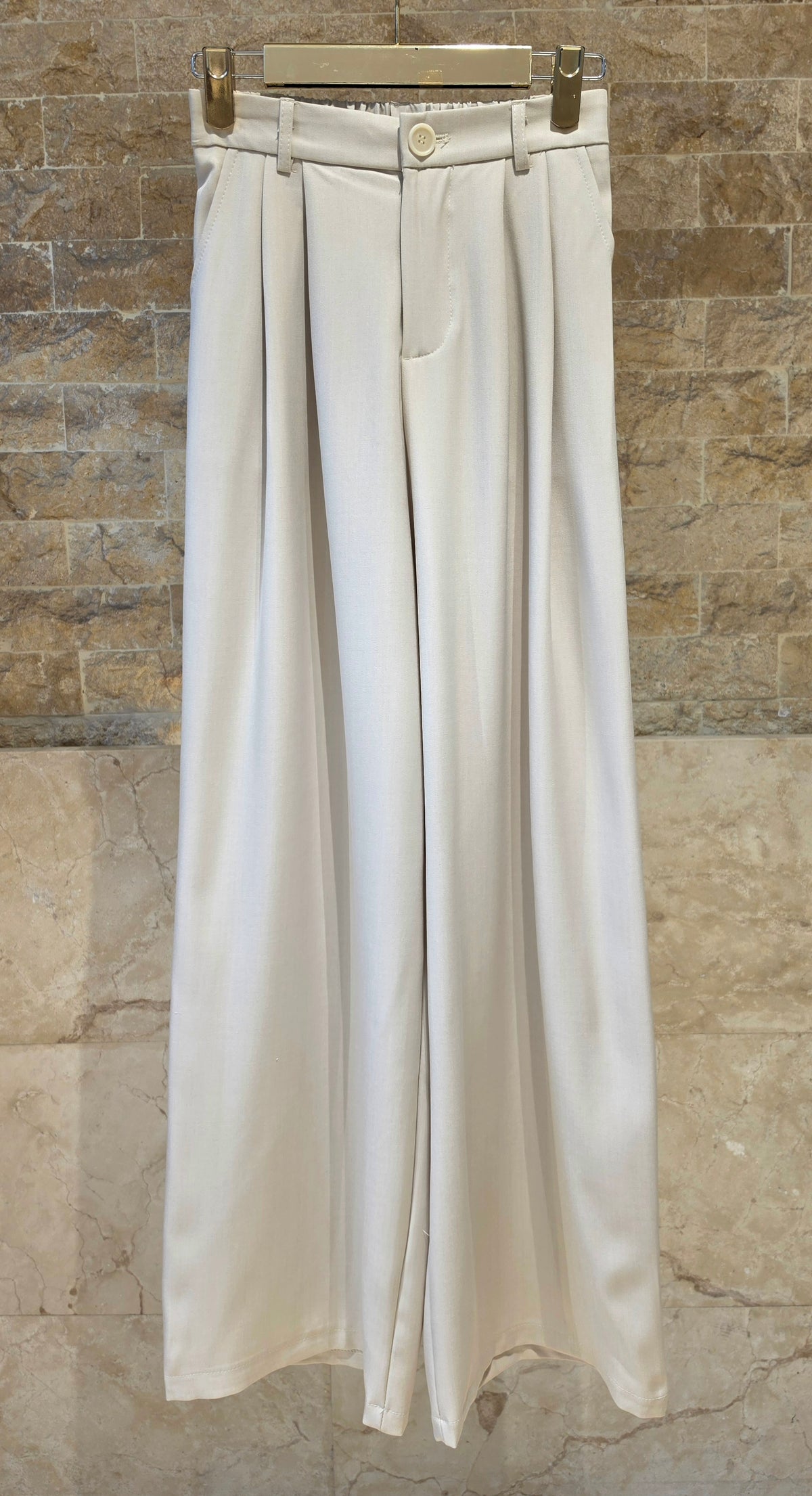 JM33603 Wide Leg Pleated Pants