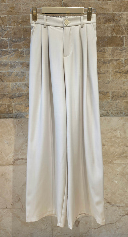 JM33603 Wide Leg Pleated Pants