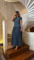 26S-3062 Buttoned Layered Dress - Brown Loft