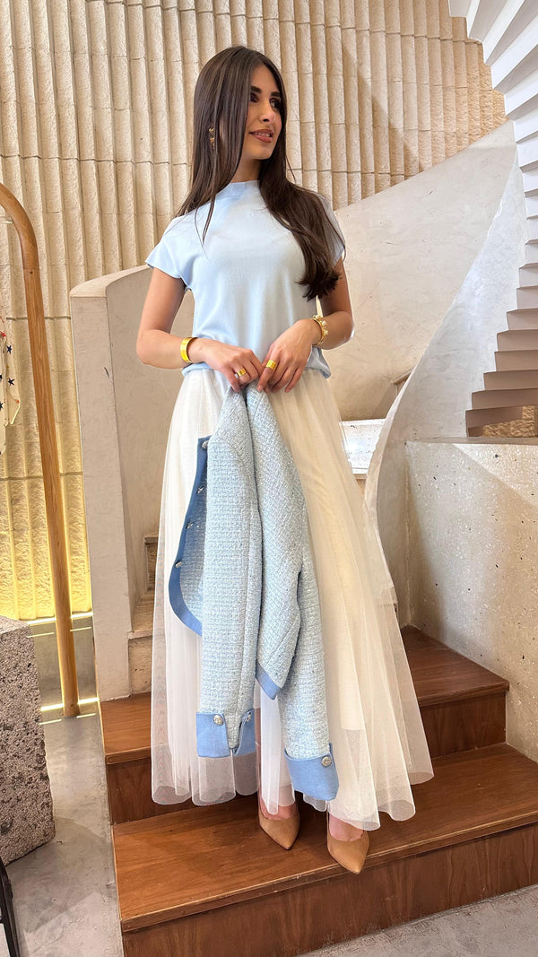 SVD6197 Crew Neck Sweater Knitted Top