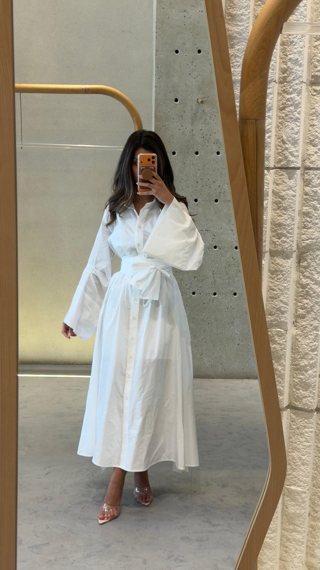 26SS-BZ2160 Belted Maxi Dress - Brown Loft