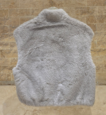 Gaby Plain Faux Fur Vest