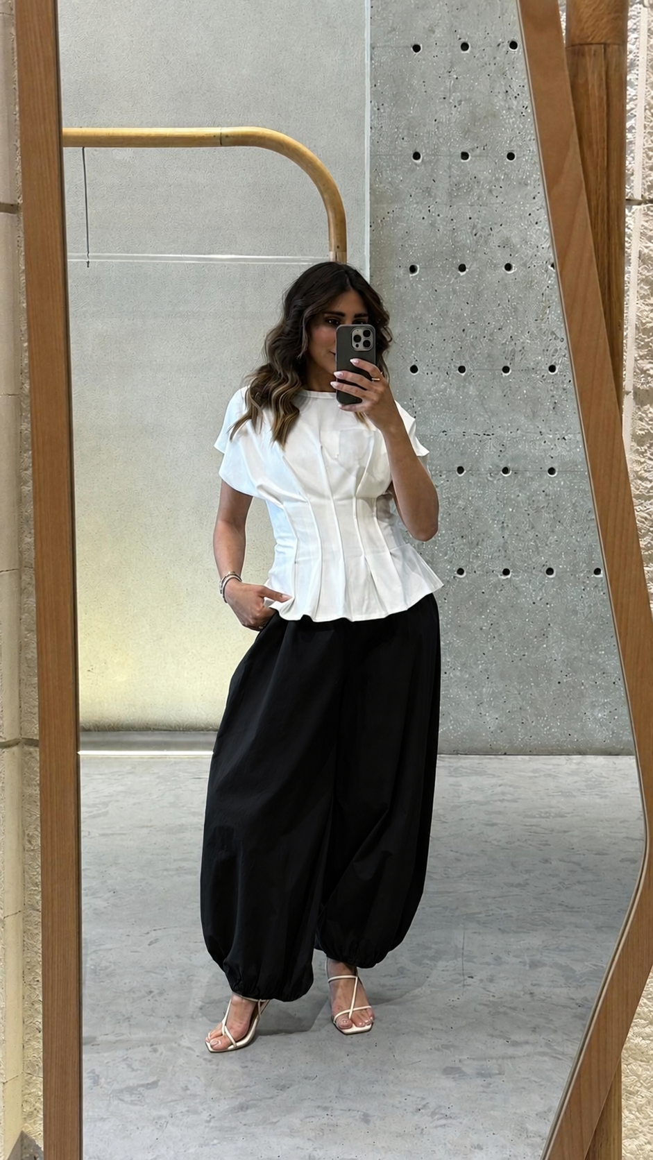 TDM08726 Parachute Harem Pants سروال حريمي واسع من قماش الباراشوت
