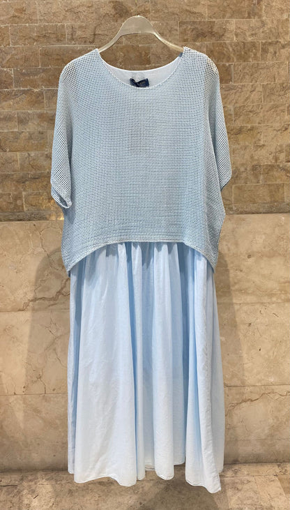 DB14456 Layered Dress فستان متعدد الطبقات