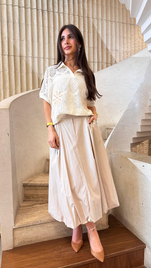 TDM06326 Balloon Silhouette Skirt