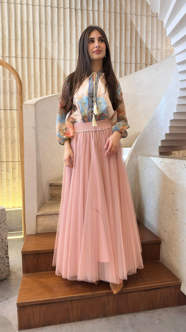 Iris Floral Print Top