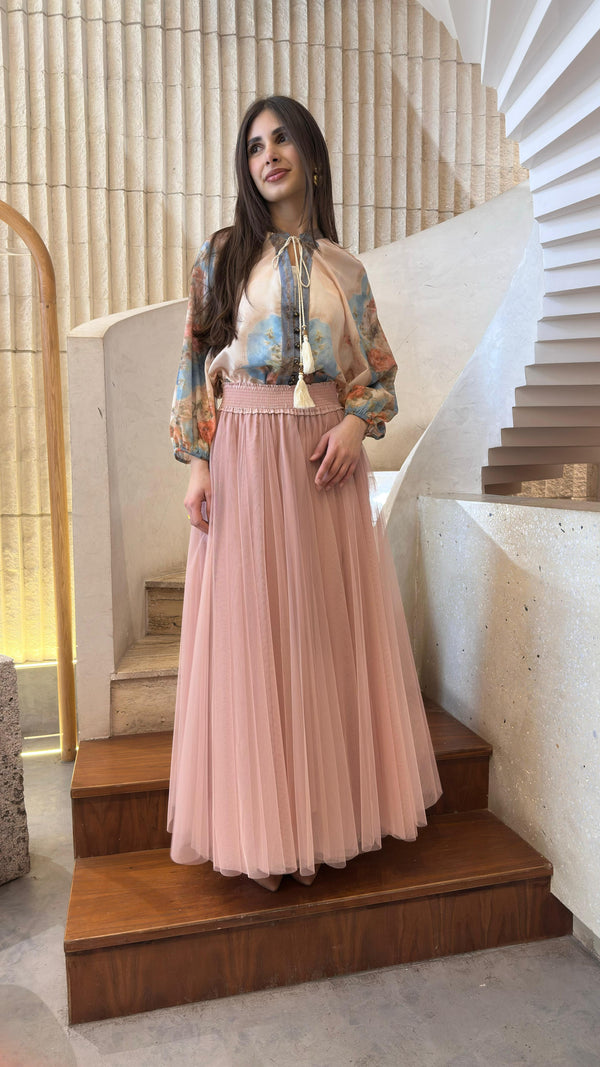 Iris Floral Print Top