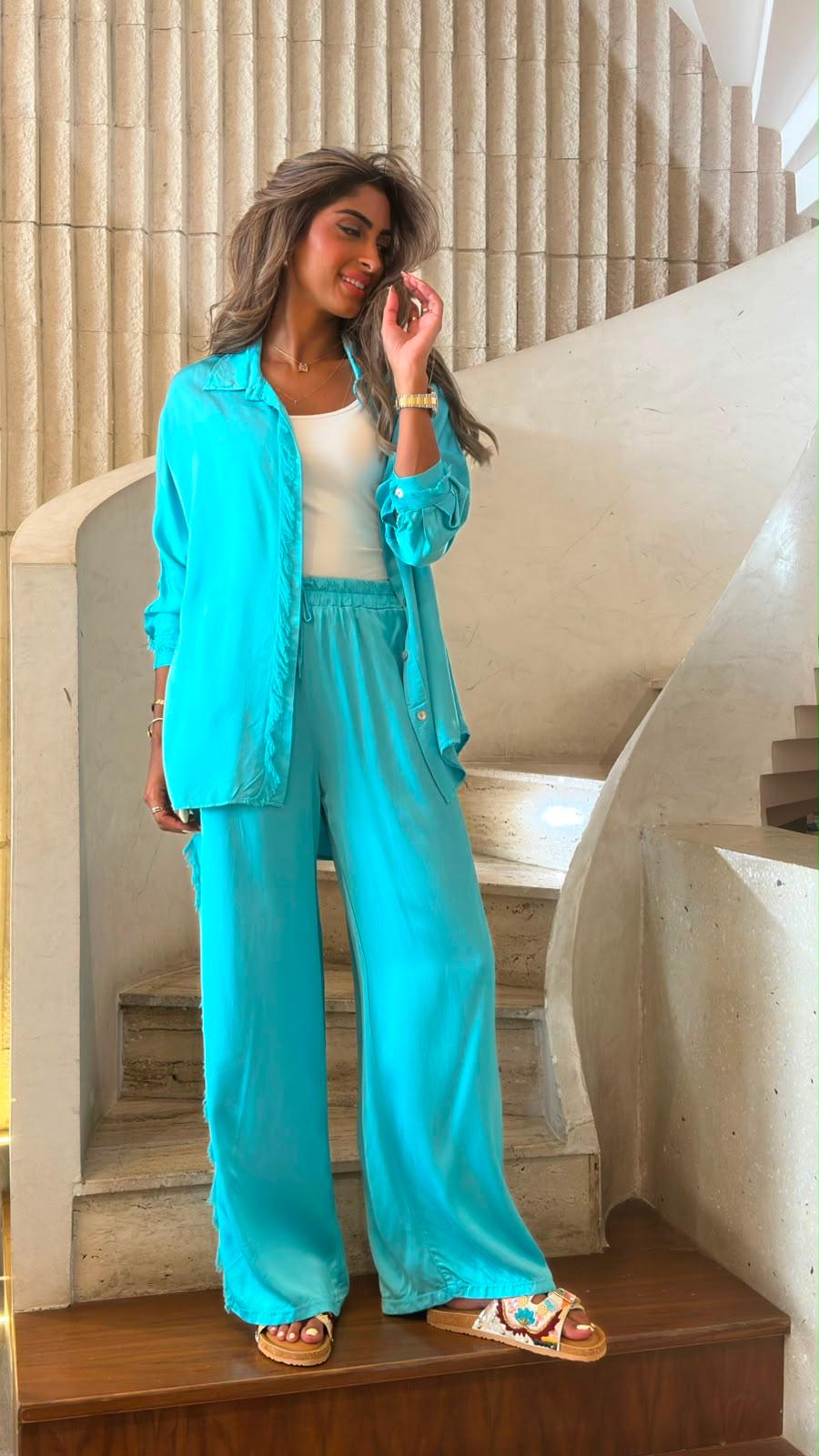 KD8607/05VS Satin Shirt and Pants