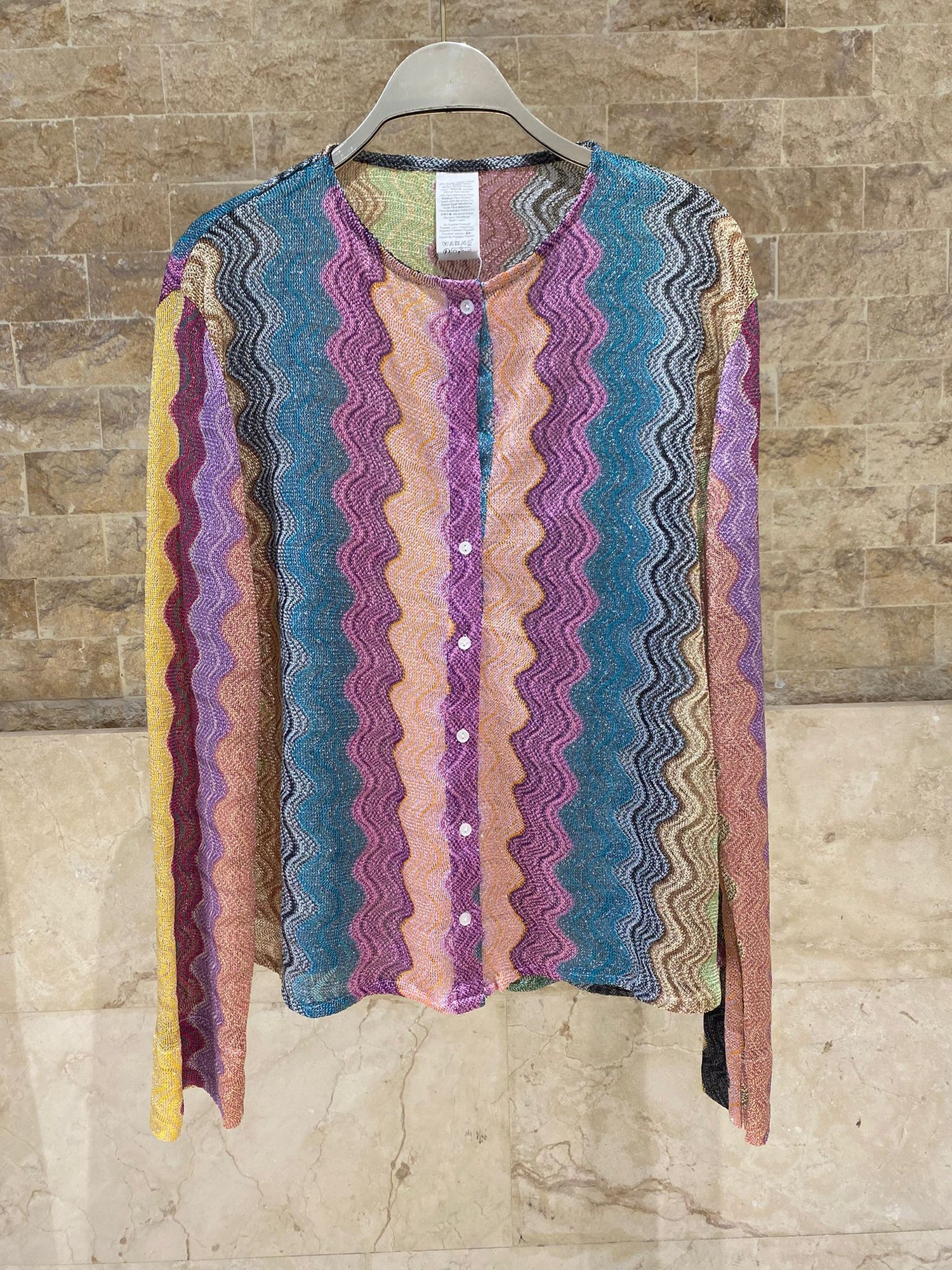 67895-1300 Knit Lurex Top توب تريكو بخيوط اللوريكس