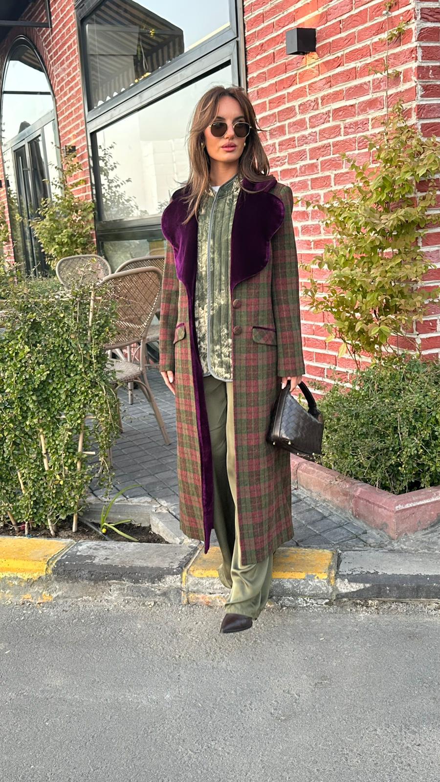 Harchesa - Plaid Checkered Coat