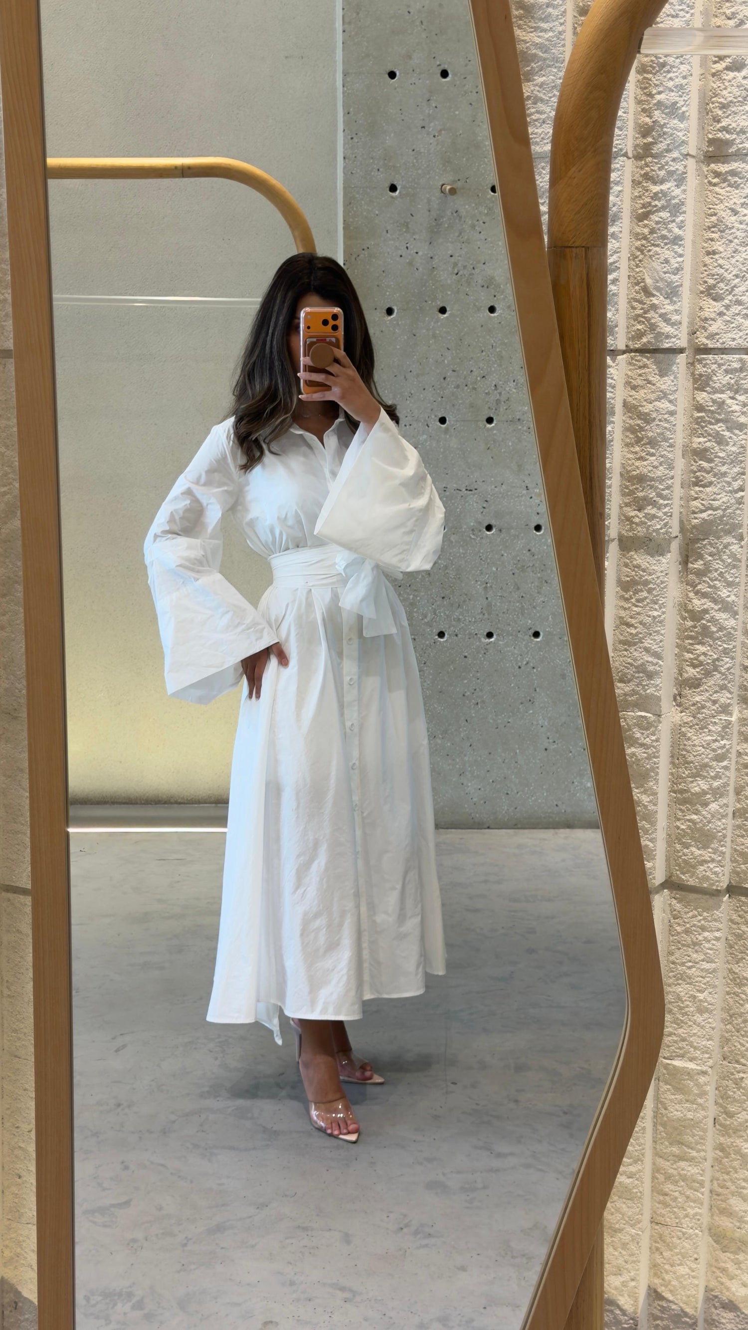 26SS-BZ2160 Belted Maxi Dress - Brown Loft