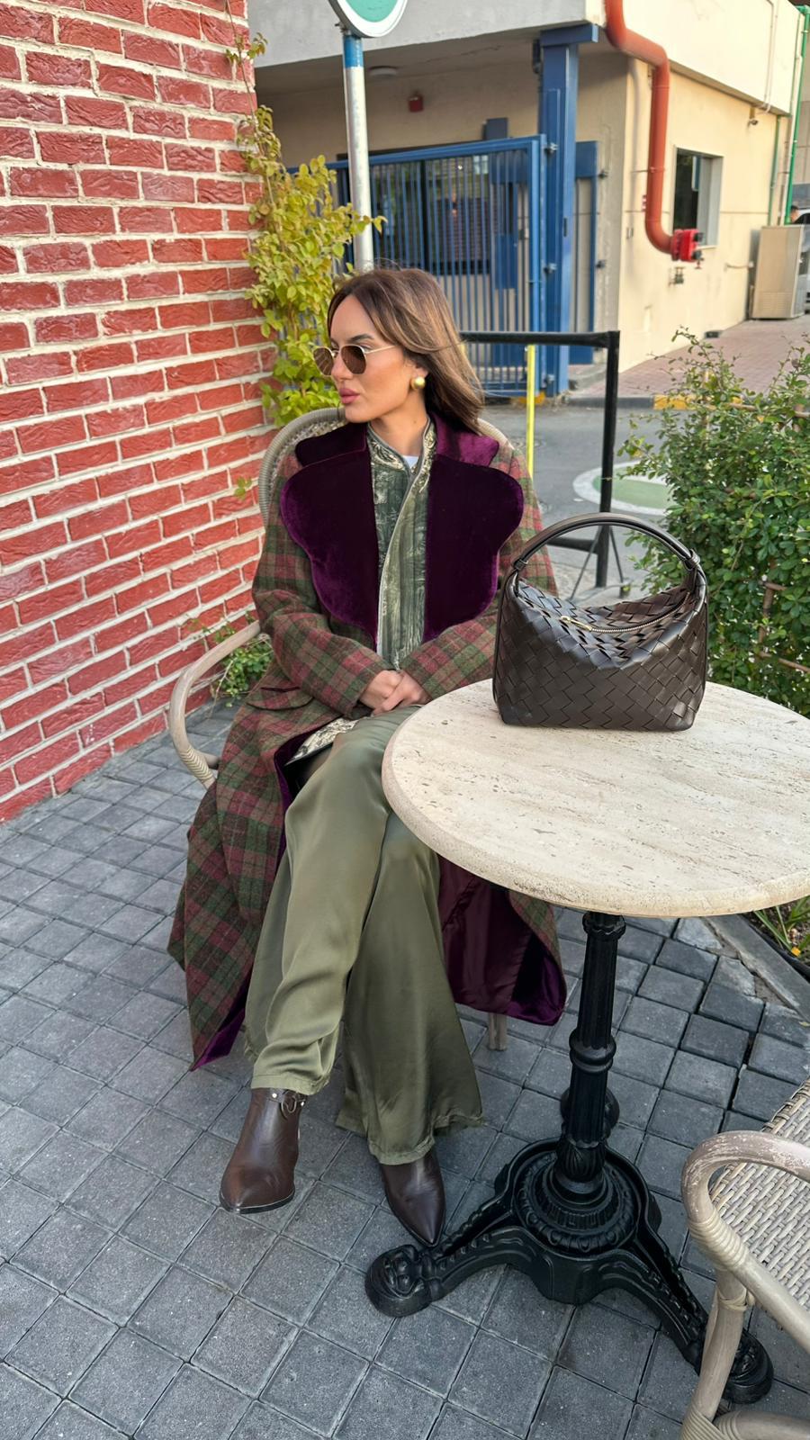 Harchesa - Plaid Checkered Coat