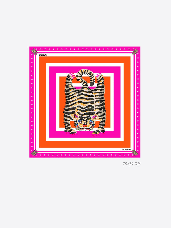 31330 (Scarf Silk Med Tiger) وشاح الحرير ميد النمر وشاح