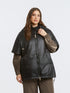 0004.4513 Relaxed Fit Hooded Puffer Jacket - Brown Loft