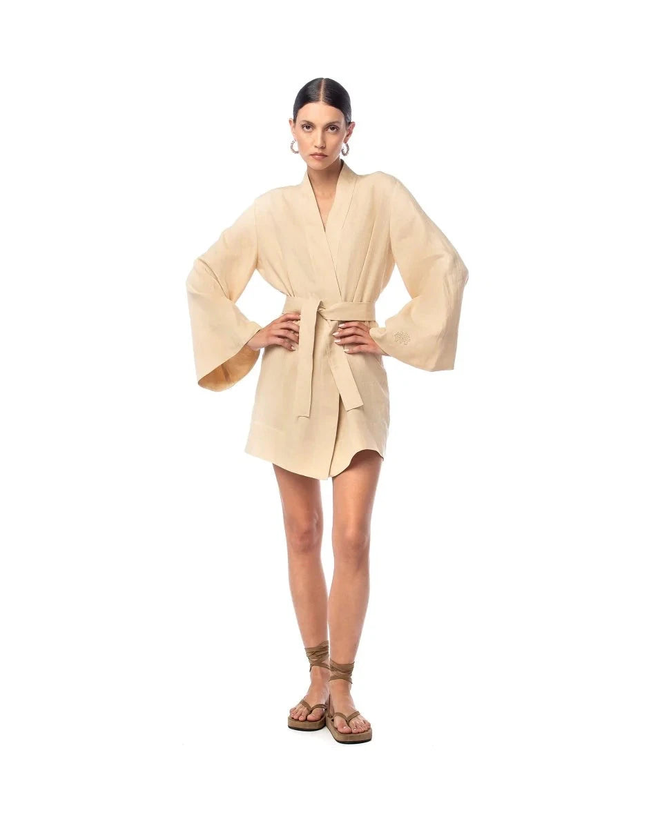 St. Raphael Mini Dress Kimono
