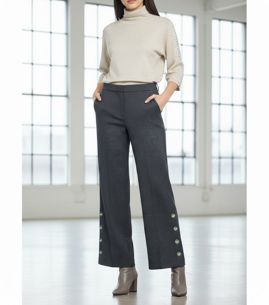 32908 Straight Cut Soft Stretch Pants - Brown Loft