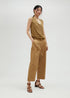 MS2514018 Cropped Tailored Pants - Brown Loft