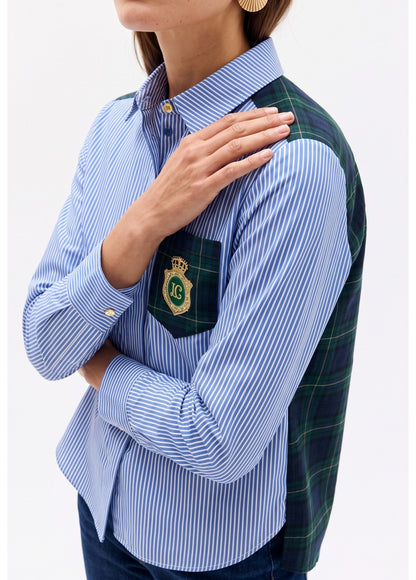 LF2615037 Tartan Patterned Long Back