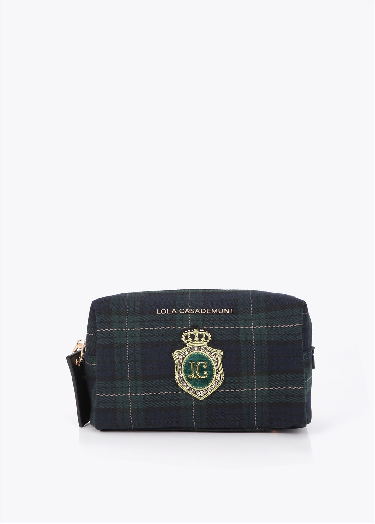 LF2612001 Tartan Fabric Toiletry Bag