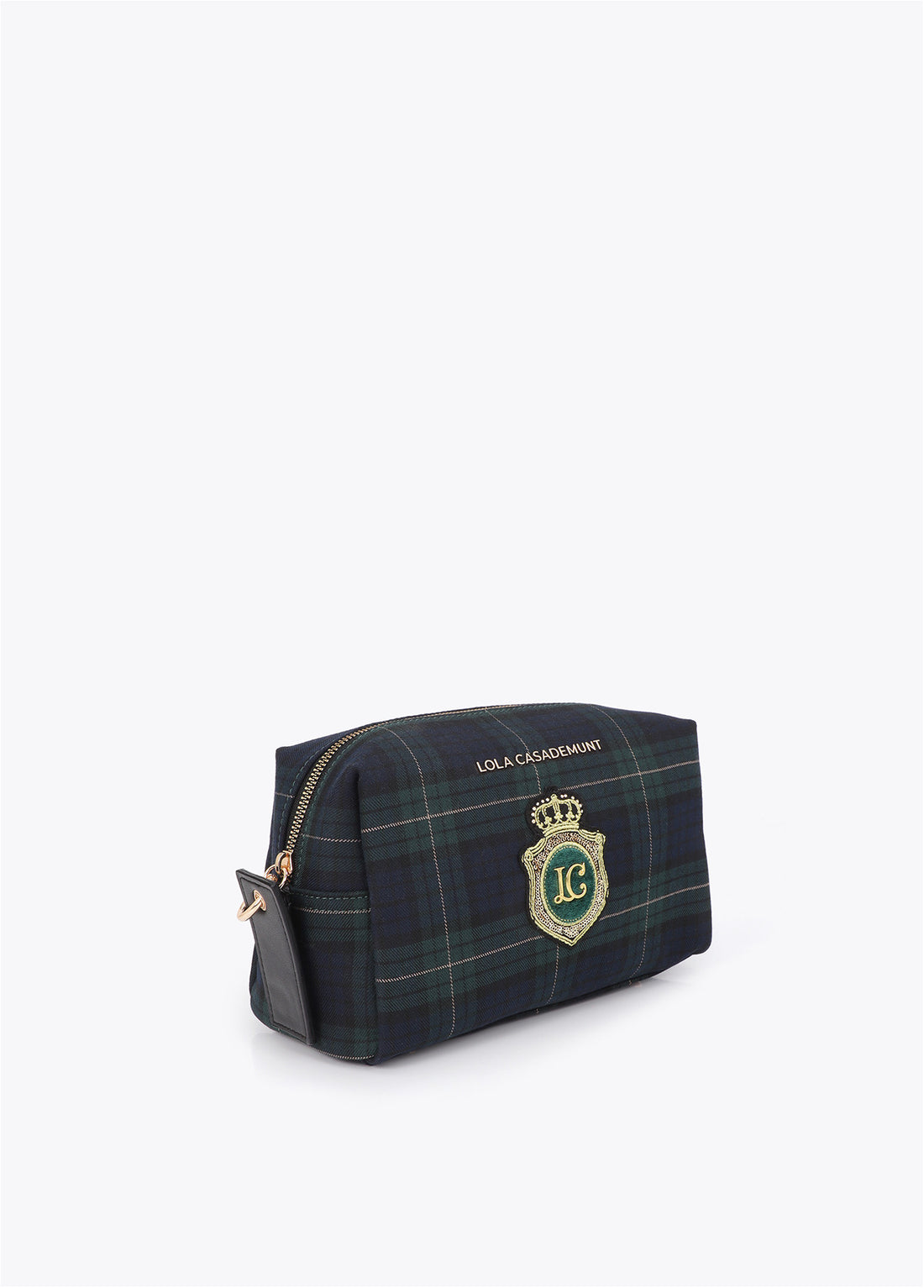 LF2612001 Tartan Fabric Toiletry Bag
