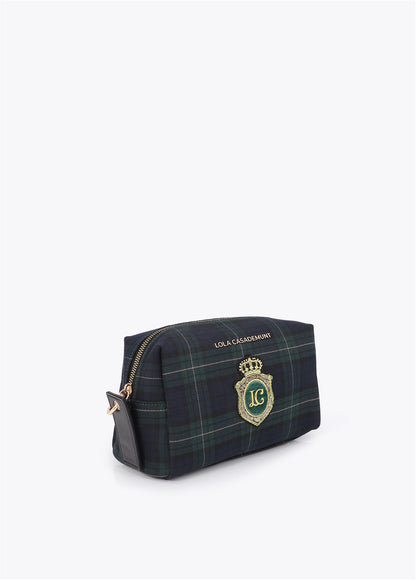 LF2612001 Tartan Fabric Toiletry Bag