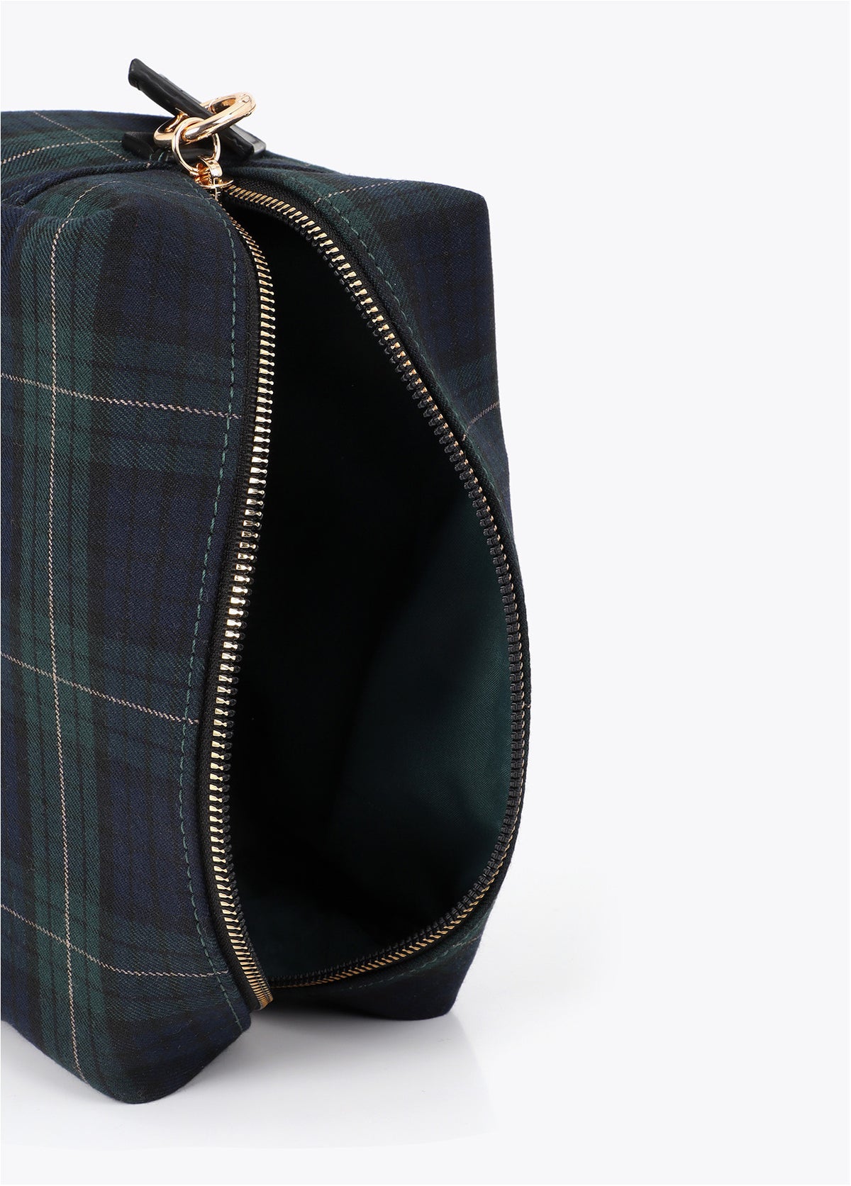 LF2612001 Tartan Fabric Toiletry Bag