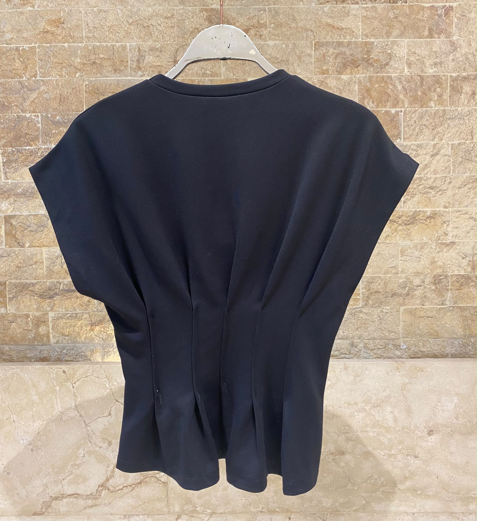 TTDM71725 Peplum Style Structured Top بلوزة بتصميم بيبلوم