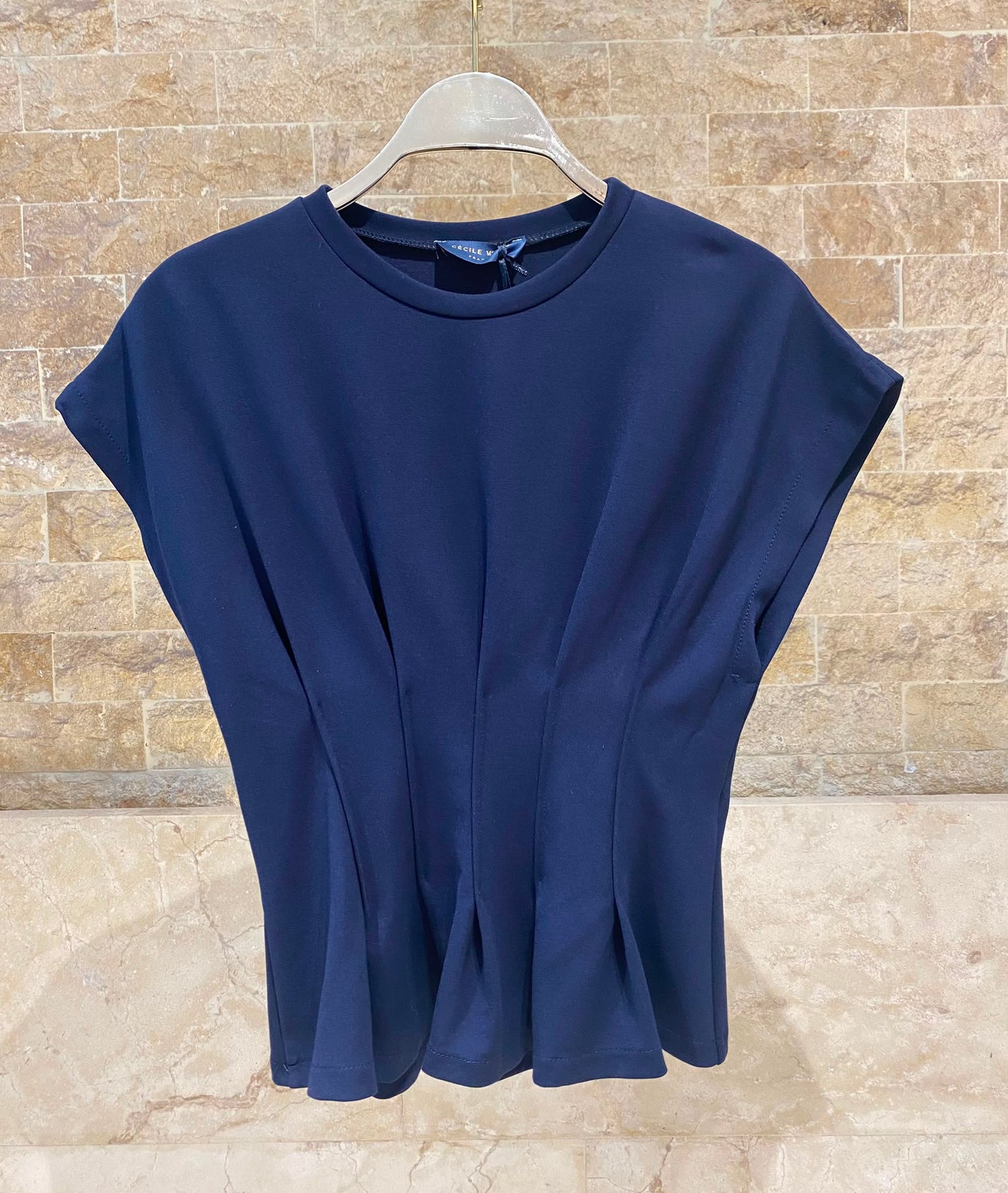 TTDM71725 Peplum Style Structured Top بلوزة بتصميم بيبلوم