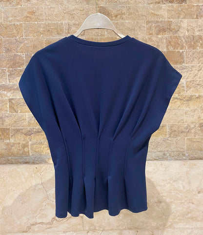 TTDM71725 Peplum Style Structured Top بلوزة بتصميم بيبلوم