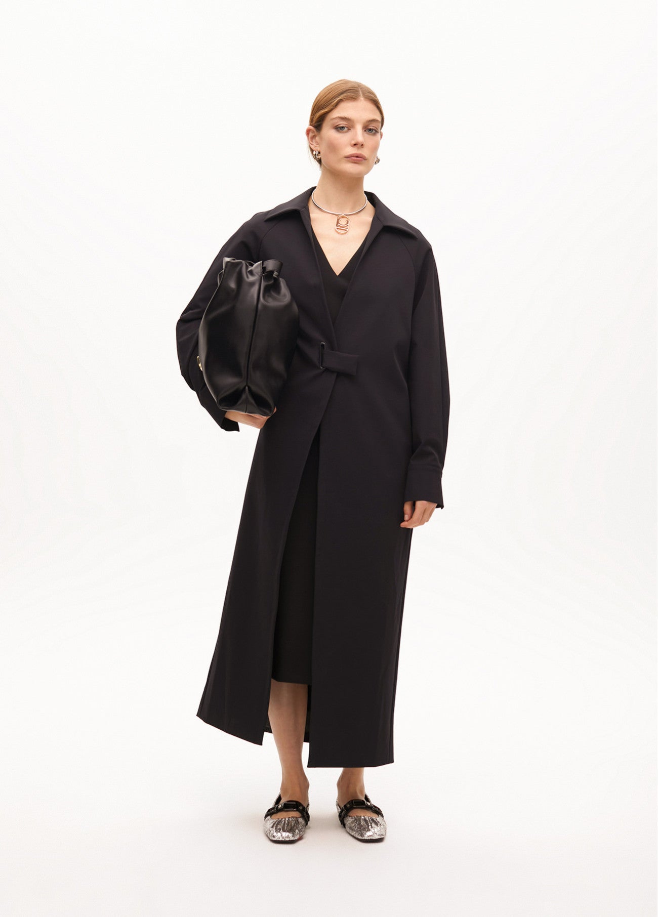 2501021 Long Trench Coat - Brown Loft