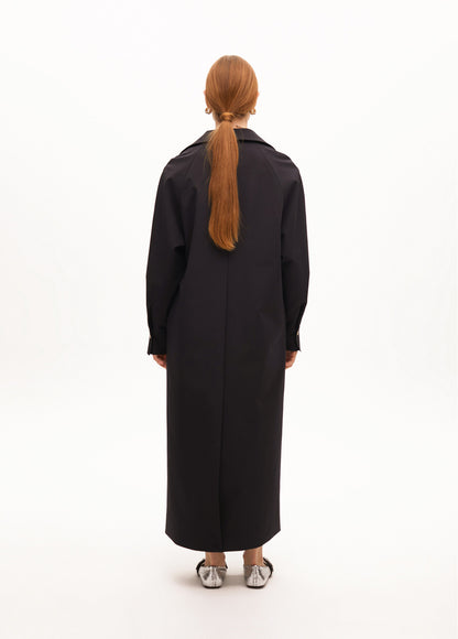 2501021 Long Trench Coat - Brown Loft
