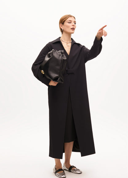 2501021 Long Trench Coat - Brown Loft