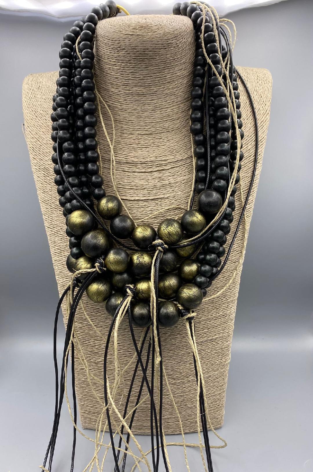 Afrostyle Layered Necklace - 300422 - Brown Loft