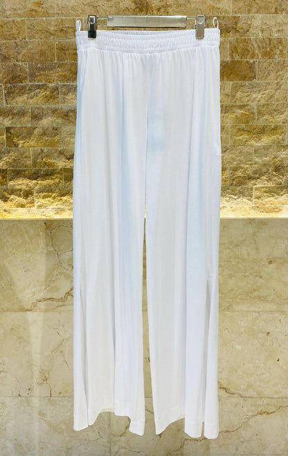 High Waist Wide Leg Cotton Pants - 8301.2070 - Brown Loft