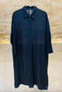 8301.7134 Oversized Straight Cut Linen Dress - Brown Loft
