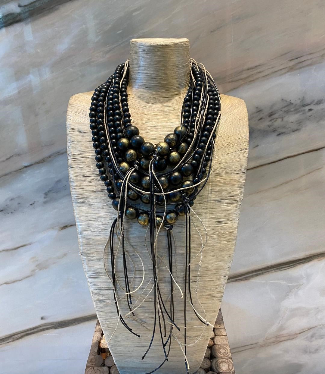 Afrostyle Layered Necklace - 300422 - Brown Loft