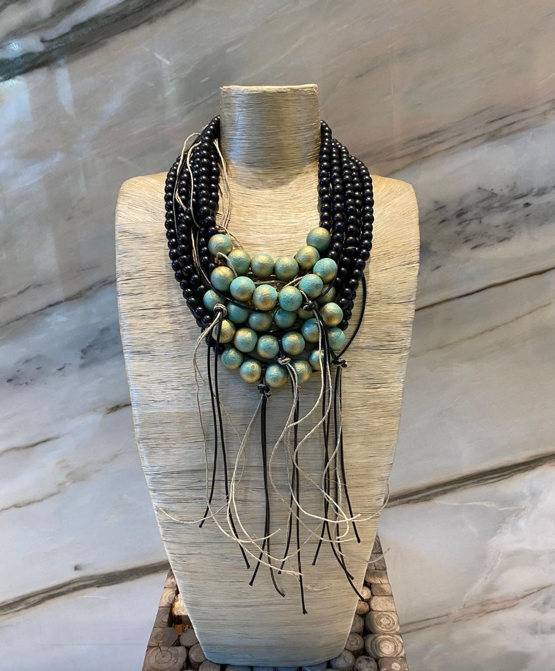 Afrostyle Layered Necklace - 300422 - Brown Loft