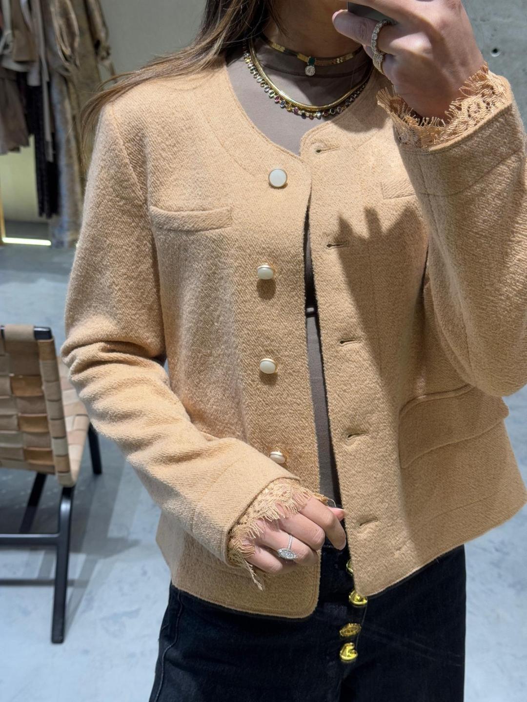 Wool Short Coat - EA-24W526 - Brown Loft