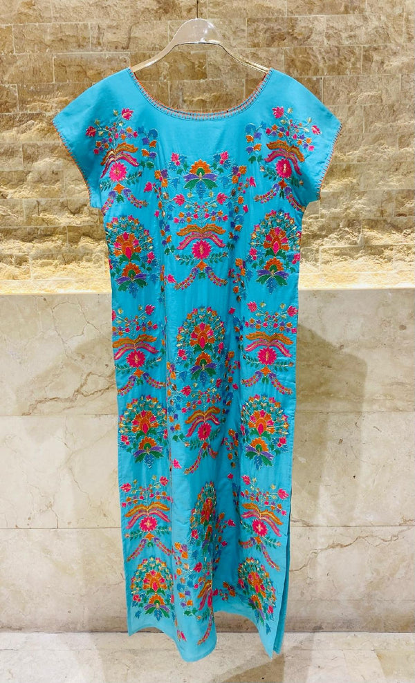 Embroidered Malachite Kaftans