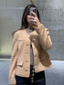 Wool Short Coat - EA-24W526 - Brown Loft