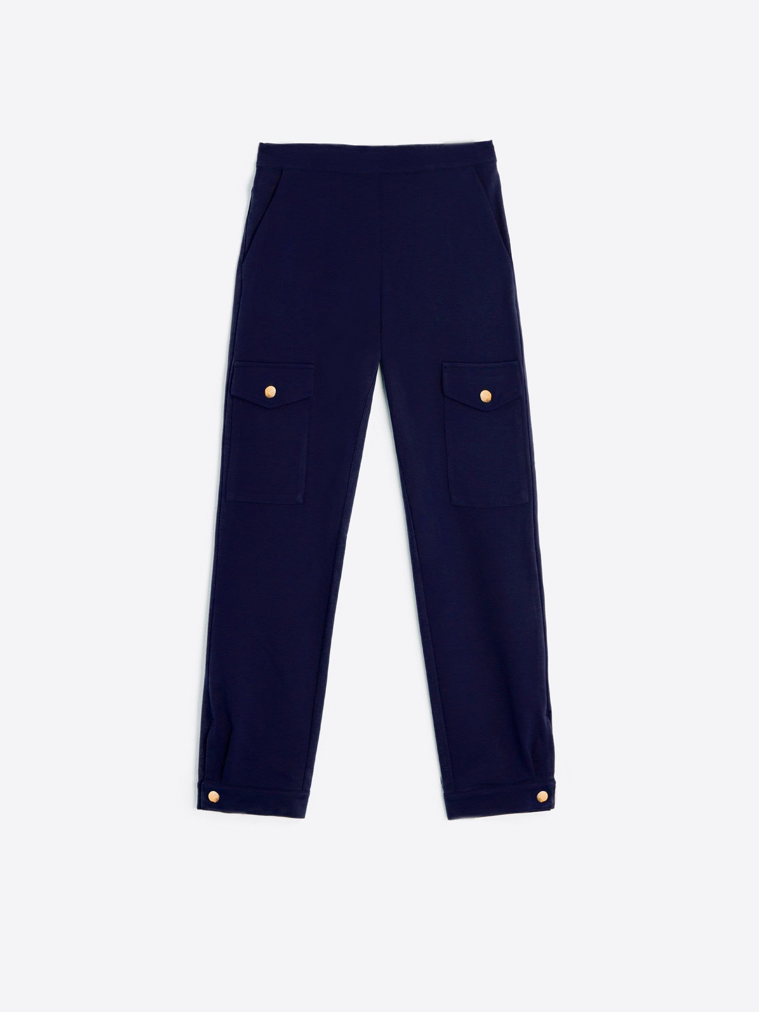 31310 Cargo Navy Knit Pants - Brown Loft