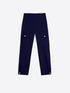 31310 Cargo Navy Knit Pants - Brown Loft