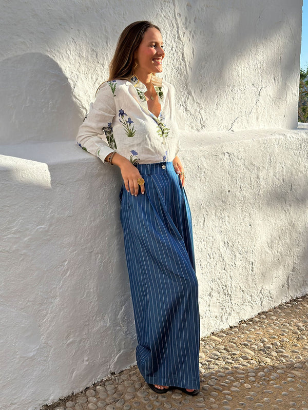 Palazzo Denim Pants - 32554