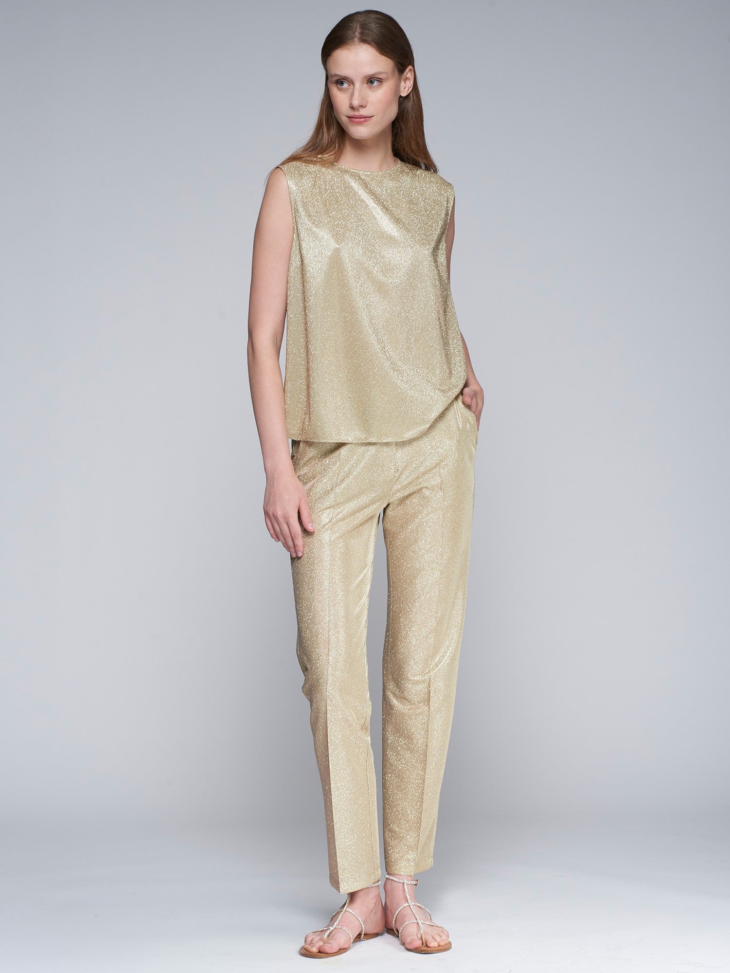 Buttoned Zippered Straight Leg Pants - 32232 - Brown Loft