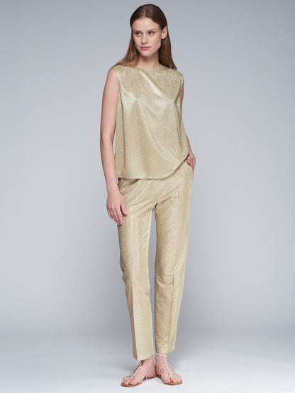 Buttoned Zippered Straight Leg Pants - 32232 - Brown Loft
