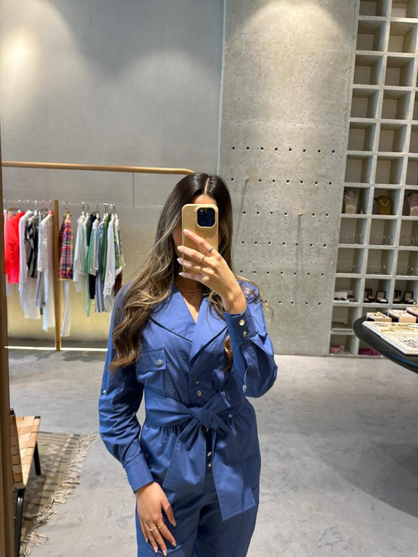 23TU242 Denim Jumpsuits حللا الدينيم