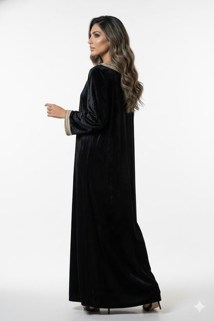 Velvet Pearl Kaftan - Brown Loft