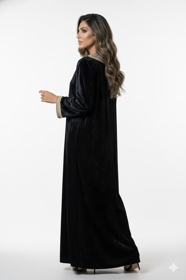 Velvet Pearl Kaftan قفطان مخملي لؤلؤي