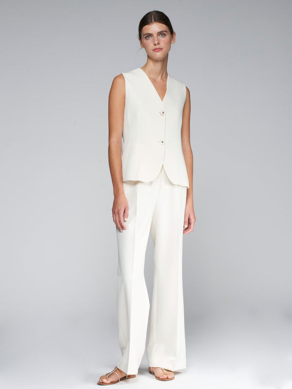Fitted Crepe Vest - 32427