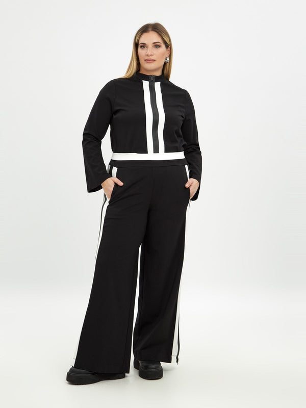 8201.2071 (Wide Leg Pants with Striped) بنطلون واسع الساق مع مخطط